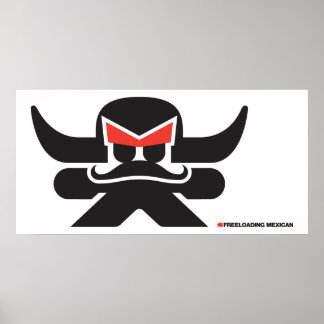 Poster Freeloading Mexicano - preto