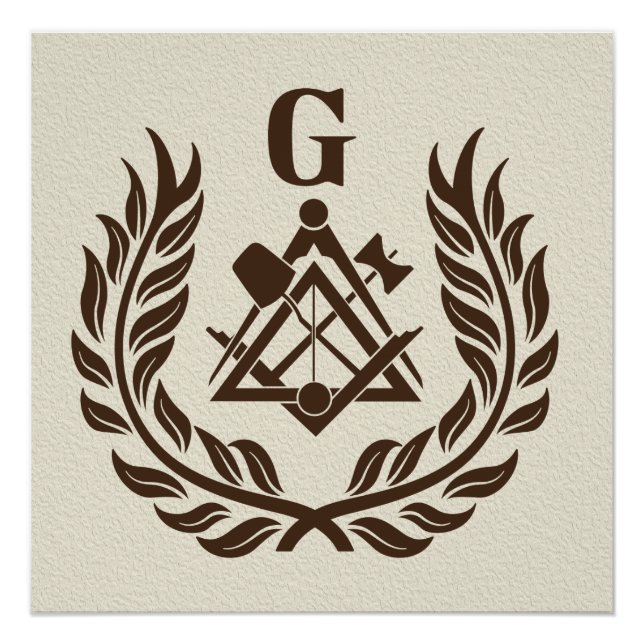 Pôster Freemasonry symbol (Frente)