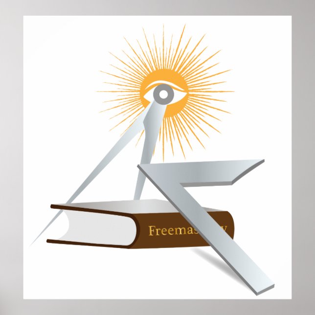 Poster Freemasonry symbols (Frente)