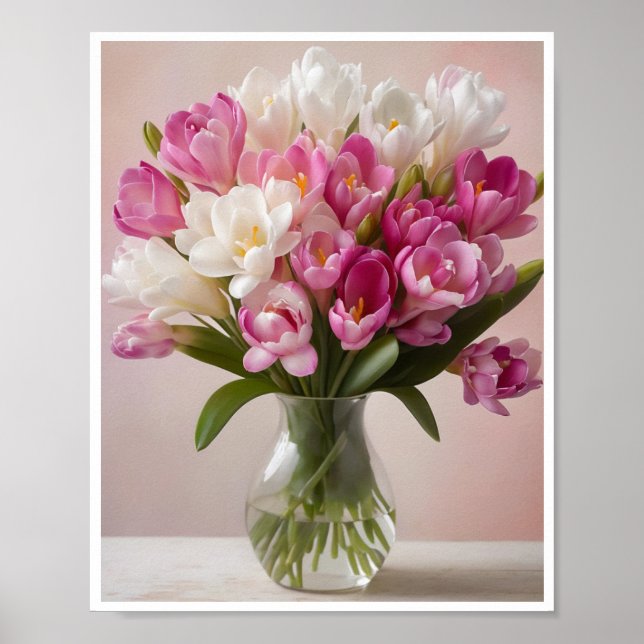 Poster Freesia Flower Buquê Wall Decor (Frente)