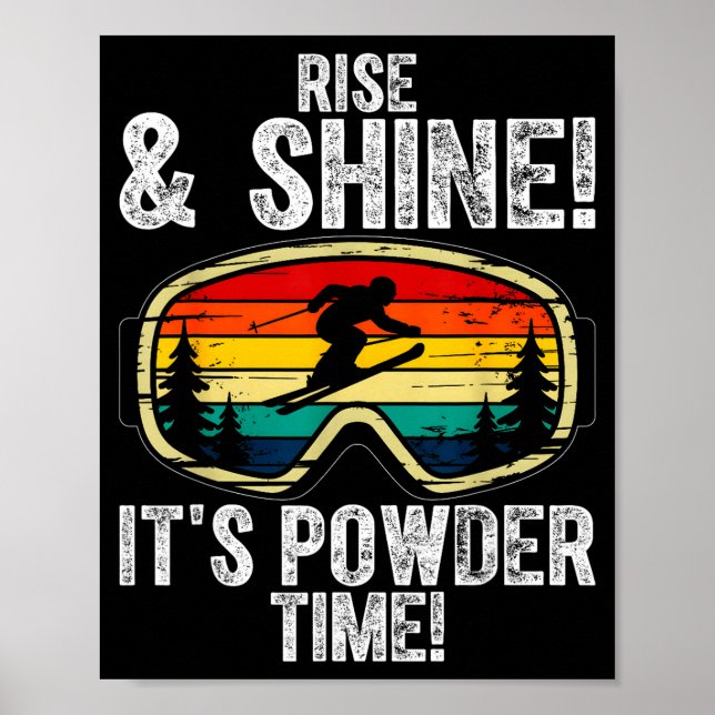 Poster Freeskiing ski goggles freestyle-skiing (Frente)