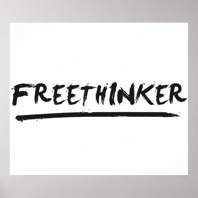 Poster Freethinker Paintbrush (Frente)