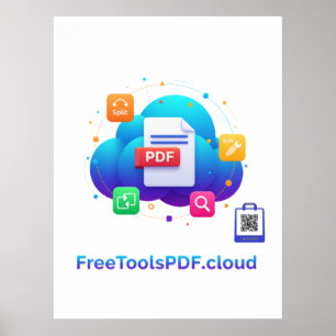 Poster FreeToolsPDF – Poder Digital Divertido na Sua Cami