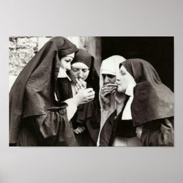 Poster Freiás Fumando Fotografia Vintage 12x8in