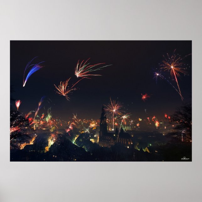 Pôster Freiburg véspera de ano novo 2011/2012 (Frente)