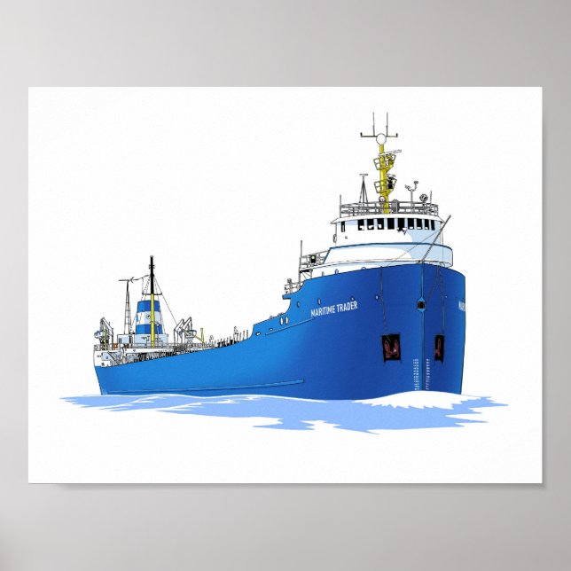 Poster Freighter Maritime Trader dos excelentes (Frente)