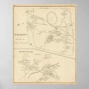 Poster Fremont, vila de Epping & PO