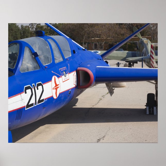 Poster French Built Fouga Magister trainer (Frente)