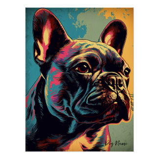 Pôster French Bulldog 003 - Bruno Pokopen
