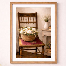Poster French Country Cottage Still Life Botanical