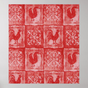 Pôster French Country Grannies Kitchen Tablecloth Print