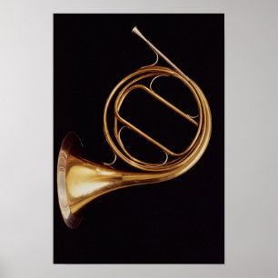Poster French Horn, por Marcel Auguste Raoux