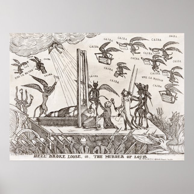 Poster French Revolutionary Cartoon (Frente)