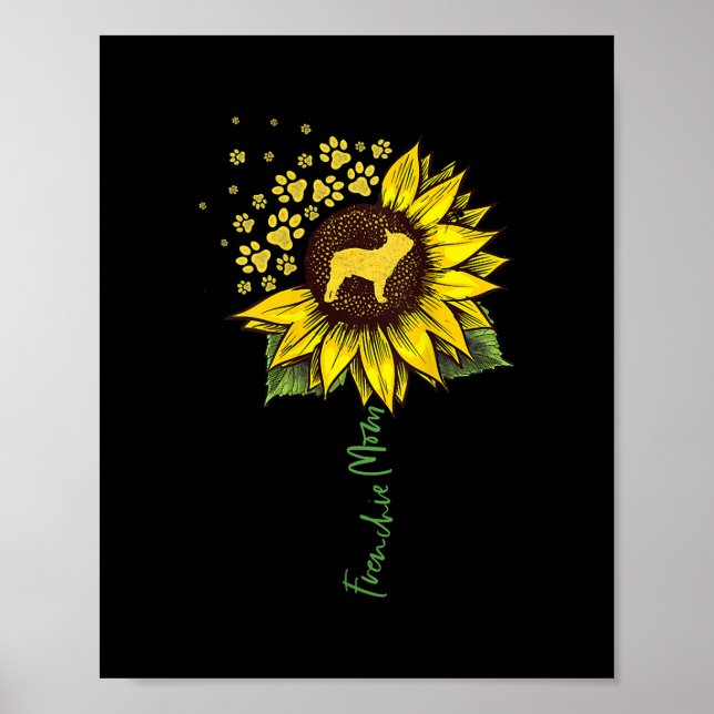 Poster Frenchie Sunflower Mãe Bulldog Francês Gift (Frente)