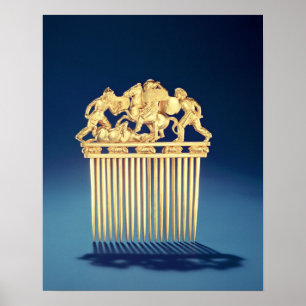 Poster Frente de um pente scythian