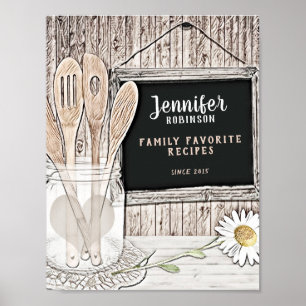 Poster Frente do Binder de Receita Personalizada