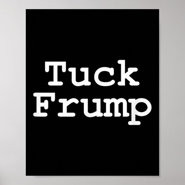 Poster Frente do Tubo de Camisa Anti-Trump T (Frente)