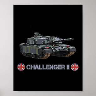Poster Frente fria guerra britânica Fv4034 Challenger 2 H