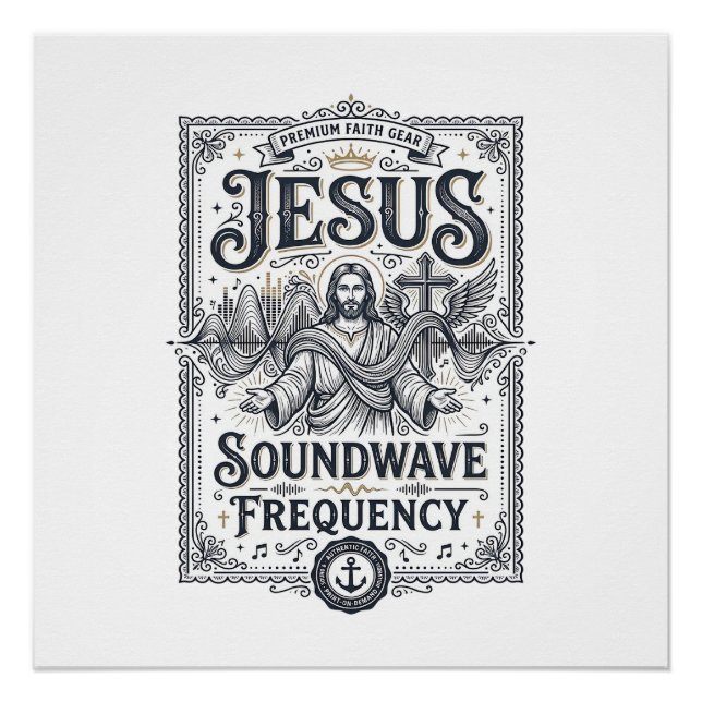 Pôster Frequência da Onda Sonora de Jesus Frequência da O (Frente)