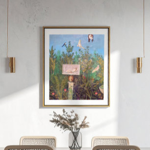 Poster Fresco de uma Cena de Jardim, Pompeia