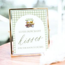 Poster Fresco Do Mercado Adivinha Quantos Beijos Assinam