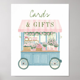 Poster Fresco do Sinal de Presente das Placas de Chá de p