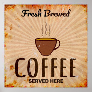 Poster Fresh brewed Coffee