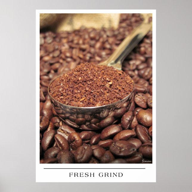 Pôster Fresh Grind - Send Coffee Art (Frente)