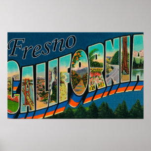 Poster Fresno, Califórnia - grandes cenas 2 da letra