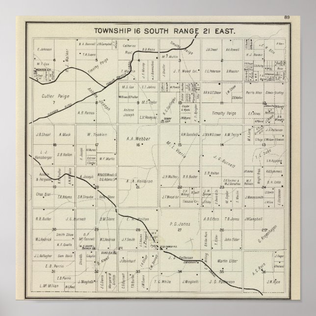 Pôster Fresno County, Califórnia 12 (Frente)