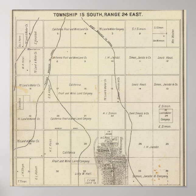 Pôster Fresno County, Califórnia 23 (Frente)