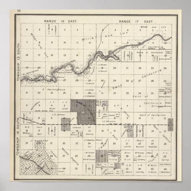Pôster Fresno County, Califórnia 27 (Frente)