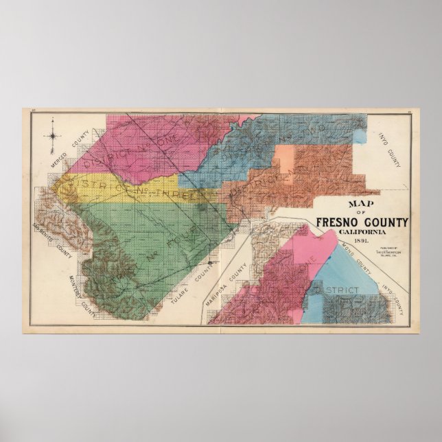 Poster Fresno County, Califórnia 30 (Frente)