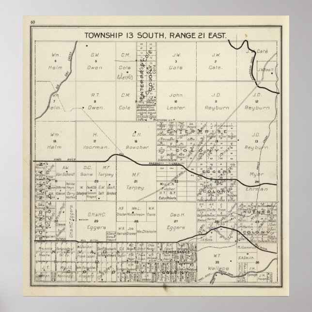 Pôster Fresno County, Califórnia 4 (Frente)