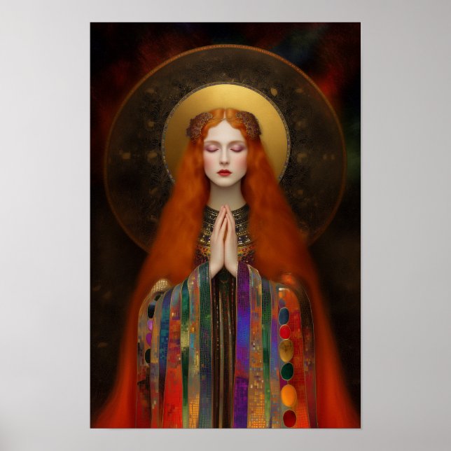 Poster Freyja Deusa do Amor Mágico e da Beleza Arte (Frente)