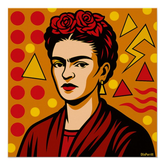 Pôster Frida Kahlo (Frente)