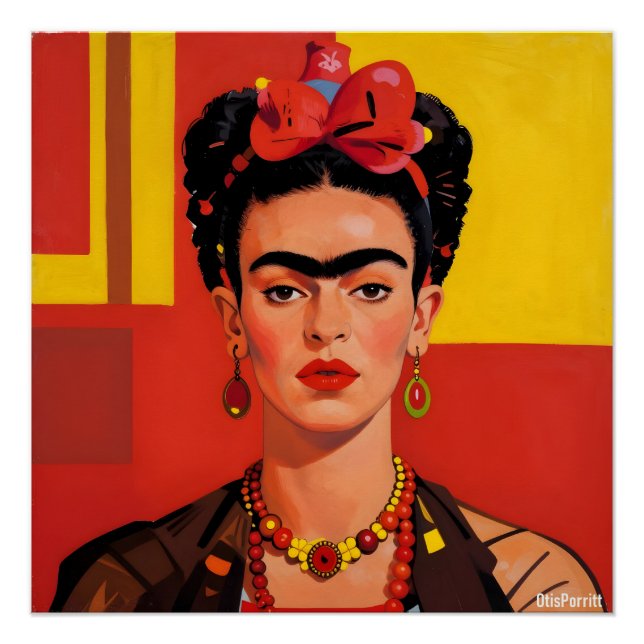 Pôster Frida Kahlo-2 (Frente)