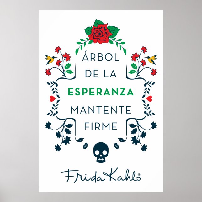 Poster Frida Kahlo | Árbol De La Esperanza (Frente)