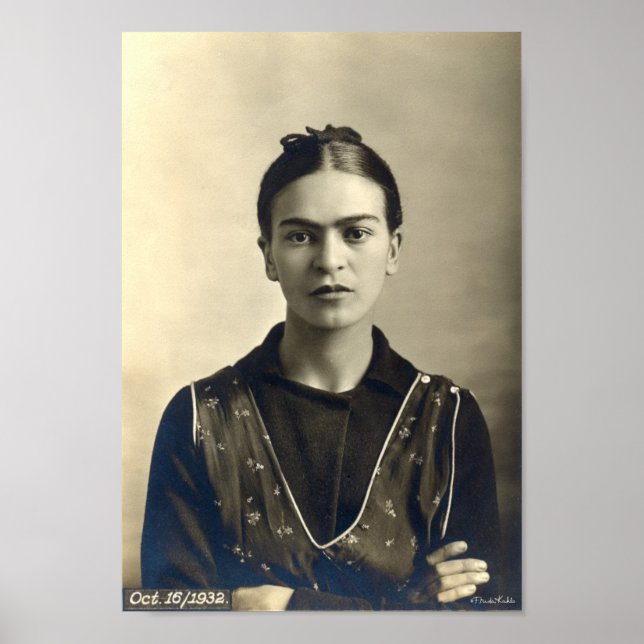 Poster Frida Kahlo Arms Crossed (Frente)