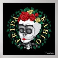 Frida Kahlo | Crânio com Rosa