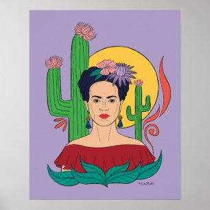 Poster Frida Kahlo Desert Graphic