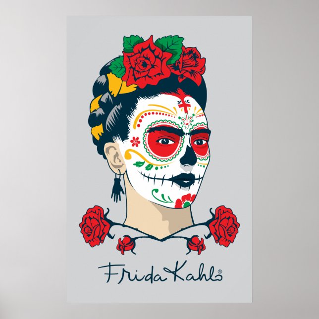 Pôster Frida Kahlo | El Día de los Muertos (Frente)