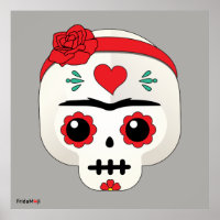 Frida Kahlo | FridaMoji - Crânio do Açúcar