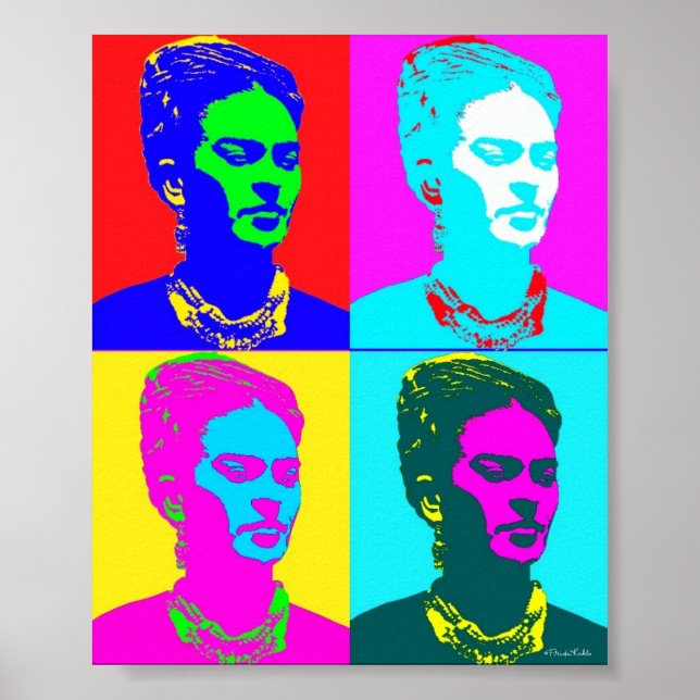Poster Frida Kahlo Inspirou Retrato (Frente)