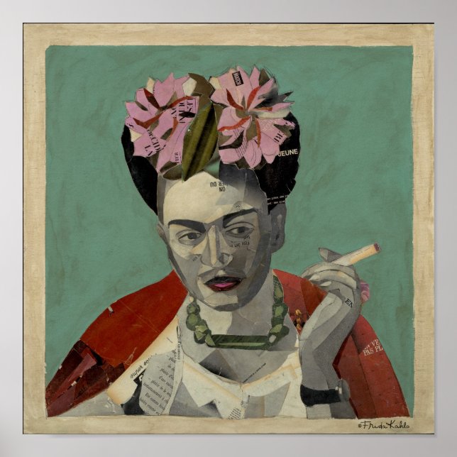 Pôster Frida Kahlo por Garcia Villegas (Frente)