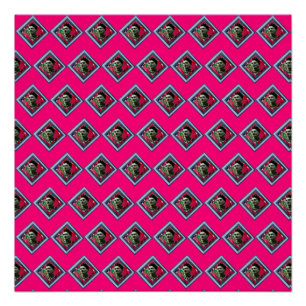 Pôster Frida Kahlo Retro Denim Diamond