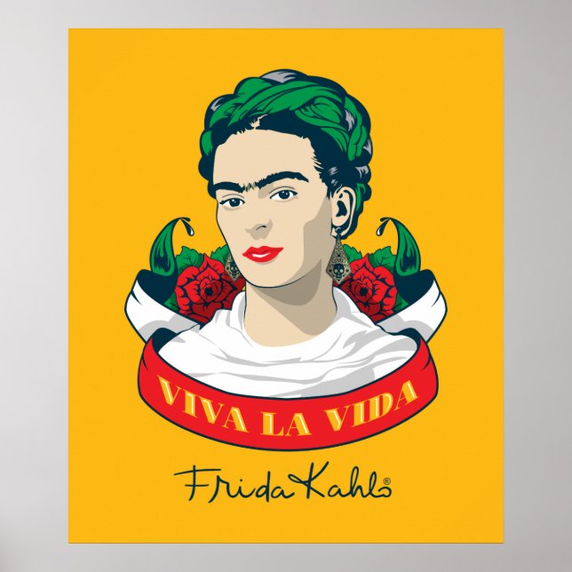 Pôster Frida Kahlo | Viva la Vida (Frente)