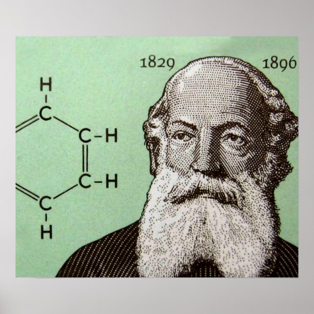 Pôster Friedrich August Kekule (Frente)