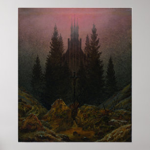 Poster Friedrich - Cruz Nas Montanhas