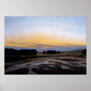 Poster Friedrich - Grosse Gehege Próximo de Dresden